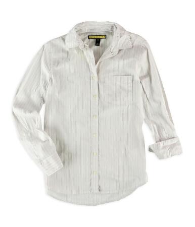 Aeropostale Womens Striped Pocket Button Up Shirt - S