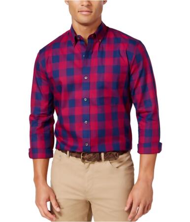 John Ashford Mens Buffalo Plaid Button Up Shirt - XL