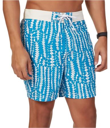Nautica Mens Pieced Floral-Print Swim Bottom Board Shorts - 2XL