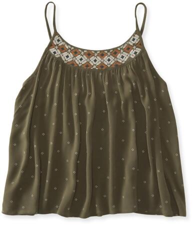 Aeropostale Womens Embroidered Swingy Cami - XS