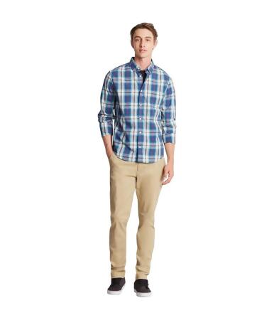 Aeropostale Mens Preppy Plaid Button Up Shirt - M