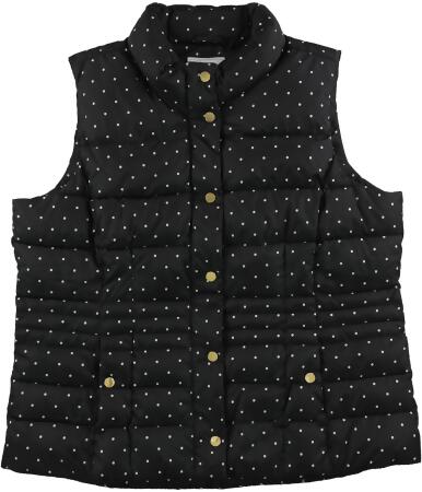 Charter Club Womens Printed Quilted Vest - L