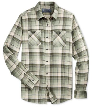 American Rag Mens Plaid Flannel Button Up Shirt - S