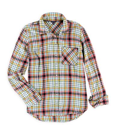 Aeropostale Womens Flannel Button Up Shirt - S