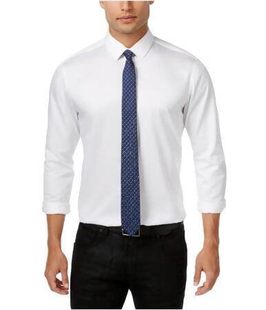 I-n-c Mens Rhinestone Shirt And Tie Button Up Shirt - L
