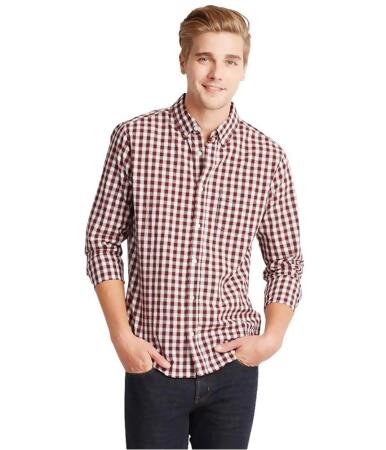 Aeropostale Mens Checkered Button Up Shirt - M