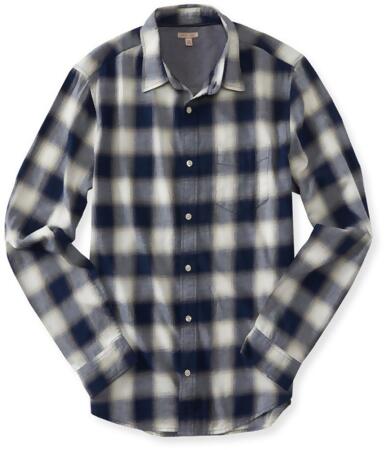 Aeropostale Mens Plaid Flannel Button Up Shirt - S