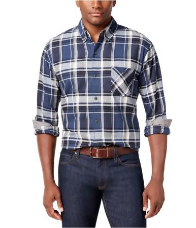 Weatherproof Mens Plaid Flannel Button Up Shirt - S