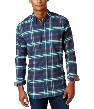 Weatherproof Mens Plaid Flannel Button Up Shirt - S