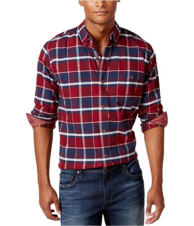 Weatherproof Mens Plaid Flannel Button Up Shirt - S