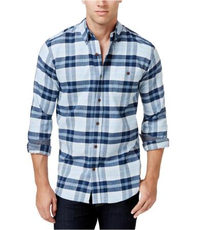 Weatherproof Mens Plaid Flannel Button Up Shirt - S