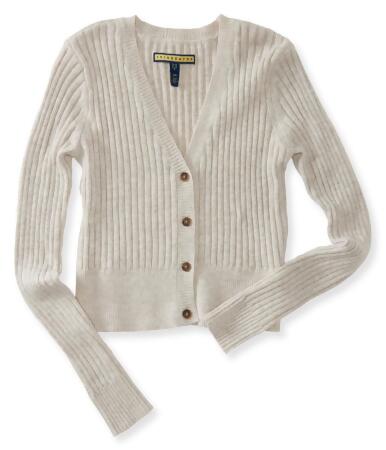 Aeropostale Womens Cable Knit Cardigan Sweater - L