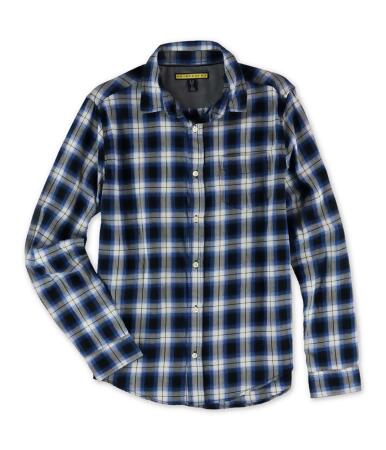 Aeropostale Mens Flannel Plaid Button Up Shirt - S