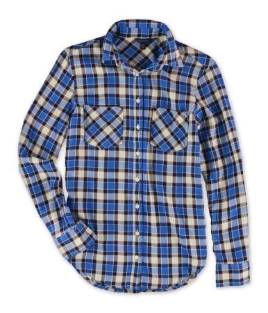 Aeropostale Womens Flannel Plaid Button Up Shirt - S