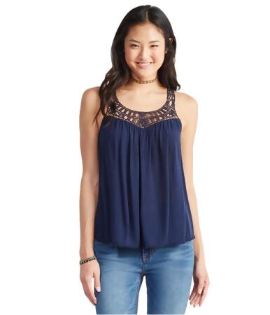 Aeropostale Womens Lace Yoke Tank Top - XS