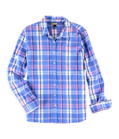 Aeropostale Womens Plaid Button Down Blouse - S