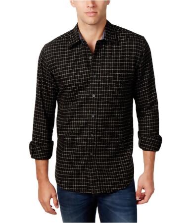 Club Room Mens Check Ls Button Up Shirt - XL