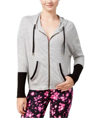 Material Girl Womens Active Embellished Hoodie Sweatshirt - XS