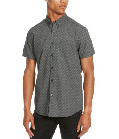 Kenneth Cole Mens Rough Diamond Button Up Shirt - S