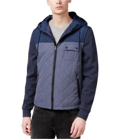 American Rag Mens Colorblocked Quilted Jacket - L