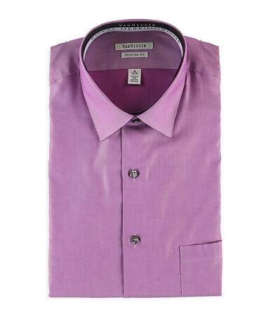 Van Heusen Mens Herringbone Button Up Dress Shirt - 18 1/2