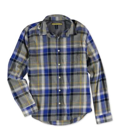 Aeropostale Mens Plaid Flannel Button Up Shirt - S