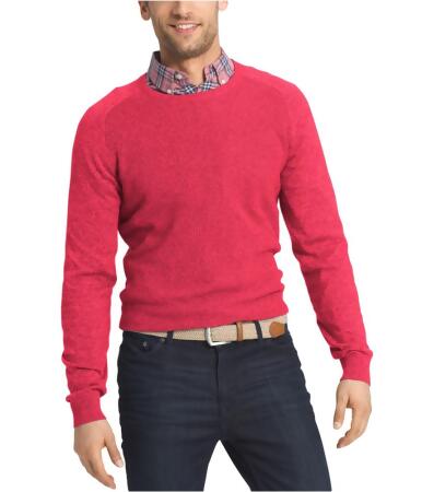 Izod Mens Waffle-Knit Pullover Sweater - S