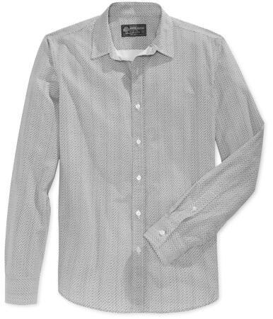 American Rag Mens Vertical Stripe Button Up Shirt - S