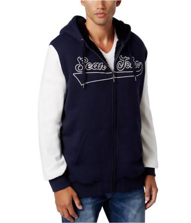 Sean John Mens Sherpa-Lined Logo Hoodie Sweatshirt - XL