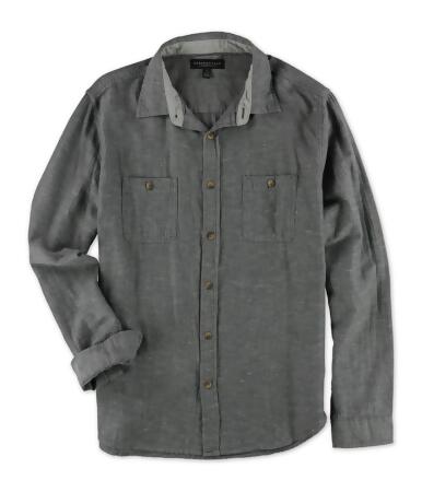 Aeropostale Mens Herringbone Button Up Shirt - L