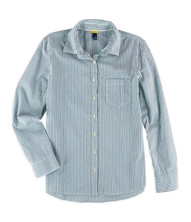 Aeropostale Womens Striped Pocket Button Up Shirt - XL