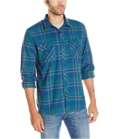 Tavik Mens Vincent Plaid Button Up Shirt - M