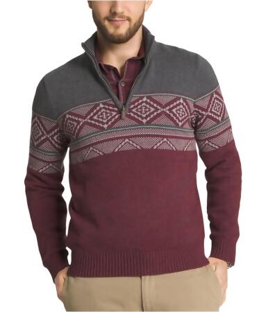 G.h. Bass Co. Mens Colorblocked 1/4 Zip Pullover Sweater - L