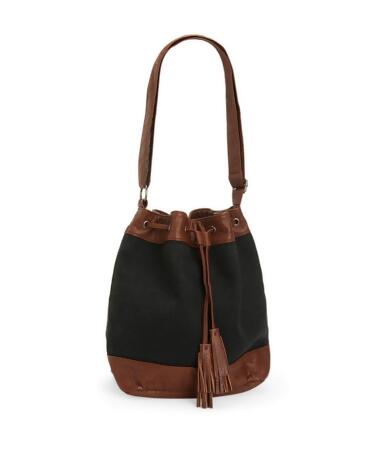Aeropostale Womens Textured Bucket Shoulder Handbag Purse - Small (17 in. - 22 in.)