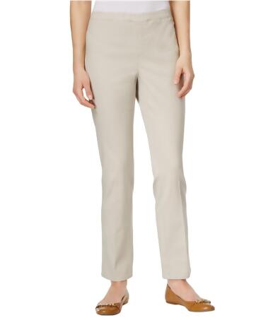 Karen Scott Womens Straight Twill Casual Trousers - PS