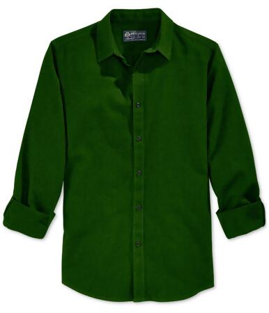 American Rag Mens Solid Ls Button Up Shirt - M