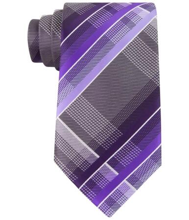 Geoffrey Beene Mens Fearless Plaid Necktie - Classic (57 To 59 in.)