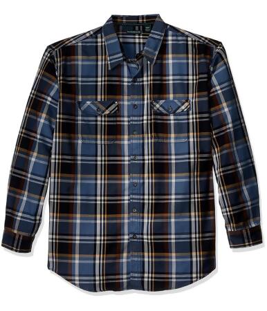 G.h. Bass Co. Mens Mountian Twill Plaid Button Up Shirt - XLT