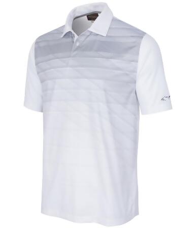 Greg Norman Mens Striped Performance Rugby Polo Shirt - S