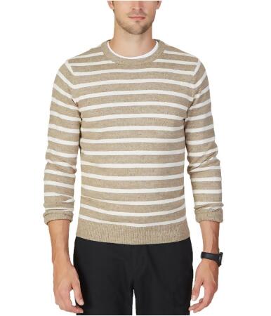 Nautica Mens Wide-Stripe Knit Sweater - XL