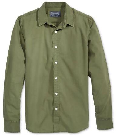 American Rag Mens Solid Ls Button Up Shirt - XS