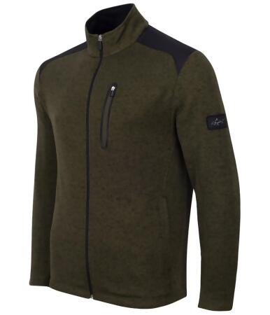 Greg Norman Mens Solid Colorblock Fz Fleece Jacket - Big 4X