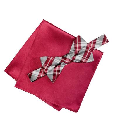 Alfani Mens Plaid Bow Neck Tie Set - Short (under 57 in.)