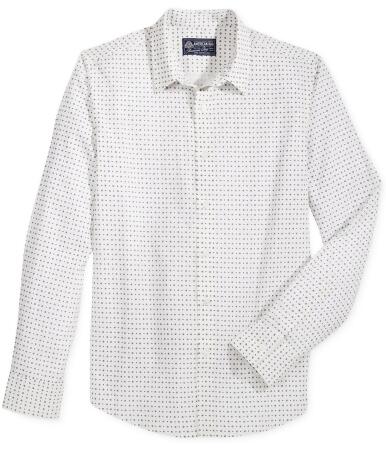 American Rag Mens Snowflake-Print Button Up Shirt - S