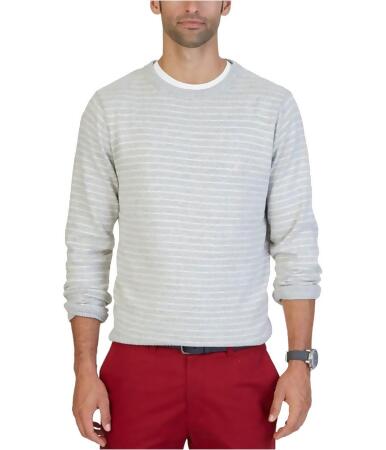 Nautica Mens Fine Striped Pullover Sweater - S
