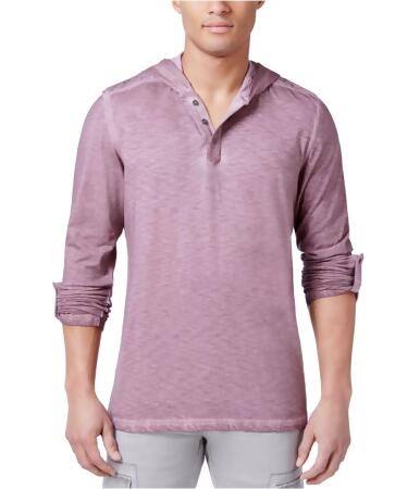 I-n-c Mens Vintage Dyed Henley Shirt - S