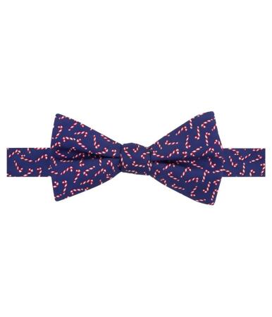 Tommy Hilfiger Mens Candy Cane Pre-Tied Bow Tie - Short (under 57 in.)