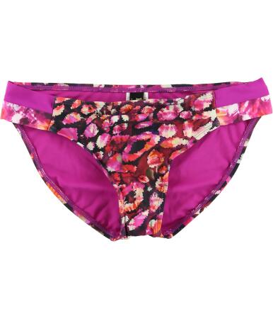 Becca Womens Printed Side Tab Bikini Swim Bottom - M