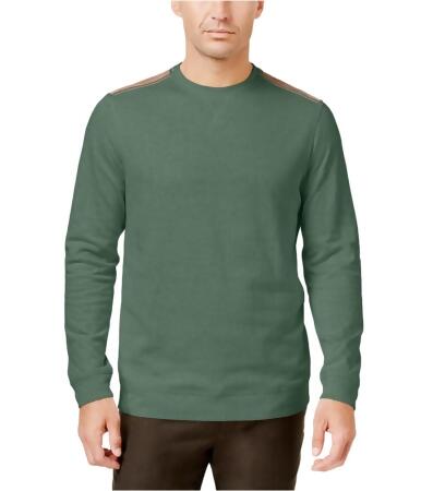 Tasso Elba Mens Shoulder Patch Pullover Sweater - S
