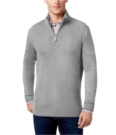 Geoffrey Beene Mens Ribbed Yoke 1/4 Zip Pullover Sweater - XL